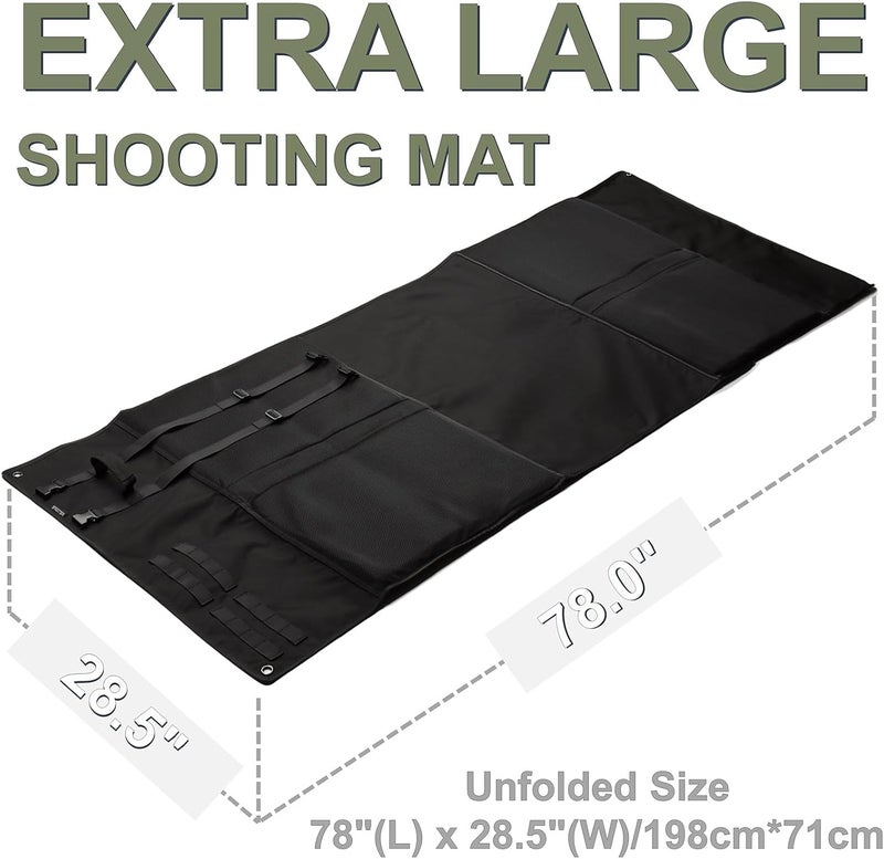 Deyace Shooting Mats Prone Padded, Extra Large Portable Roll Up Shooting Padded Mat for Range Shooting and Hunting - Image 2